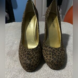 Colin Stuart Leopard Print heels